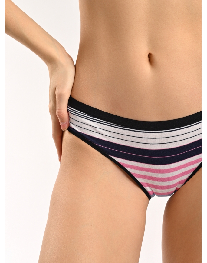 Женские трусы слипы в полоску (Арт. 4163LUF) Женские трусы слипы в полоску (Арт. 4163LUF)